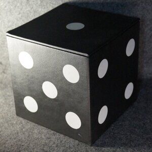 Pavilion Black Die Multi Game Set Domino Cube Storage Box 2009